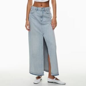 Aritzia Denim Forum The Coco Maxi Denim Skirt
